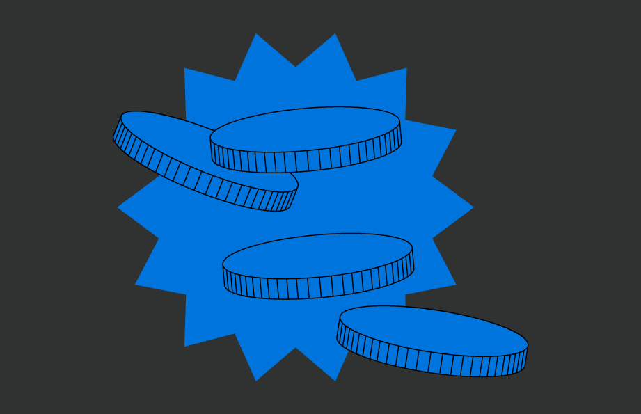 blue icon for rebranding a charity