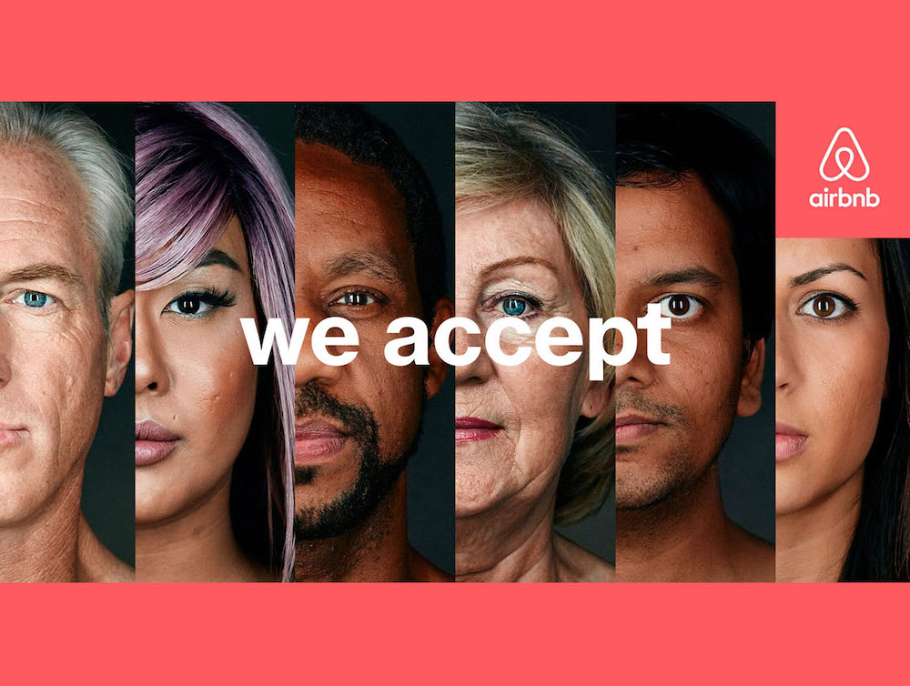 AirBnB We Accept Campaign Design